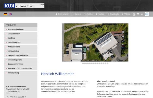 Vorschau von www.kuk-automation.de, KUK-automation GmbH