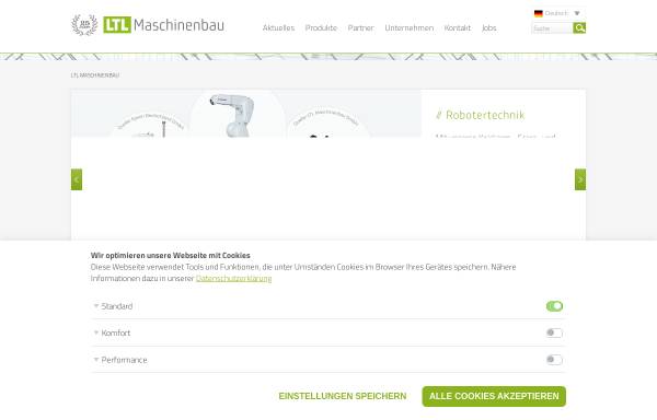 Vorschau von www.ltl-maschinenbau.de, LTL Maschinenbau GmbH