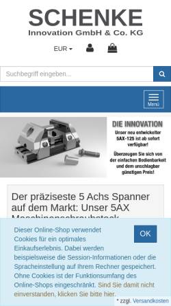 Vorschau der mobilen Webseite www.schenke-gmbh.de, Schenke Automatisierungs GmbH