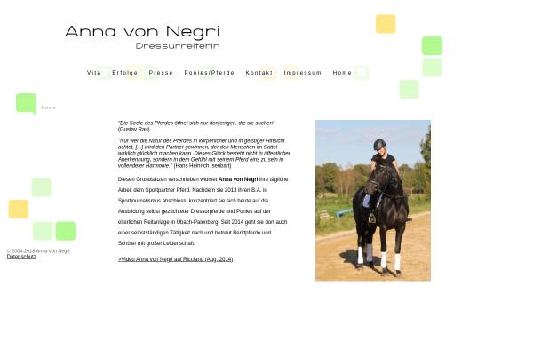 Vorschau von www.anna-von-negri.de, Anna von Negri