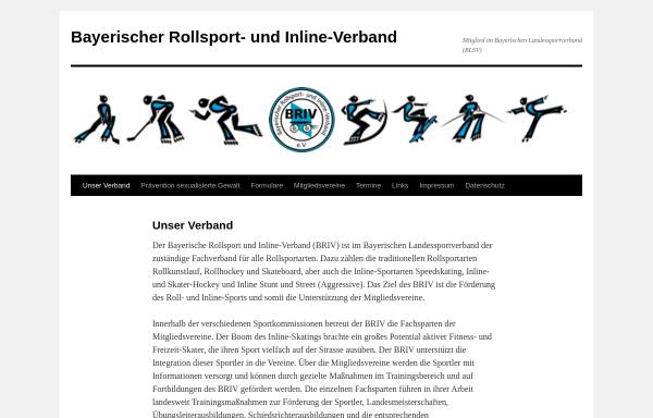 Vorschau von briv-rollsport.de, Bayerischer Rollsport- und Inline Verband e.V.