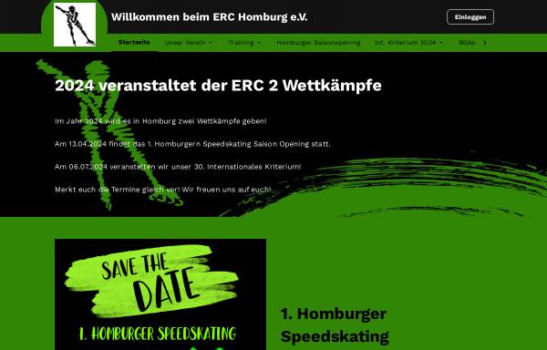 Vorschau von www.erc-homburg.de, Eis- und Rollsportclub Homburg