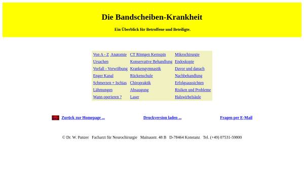 Vorschau von www.neuro-bodensee.de, Bandscheiben-Krankheit