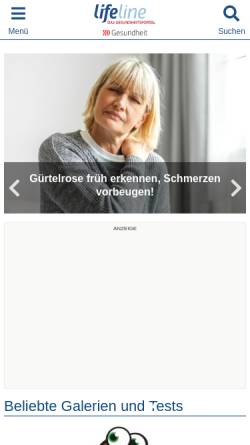 Vorschau der mobilen Webseite www.qualimedic.de, Qualimedic: Informationen über Rückenschmerzen