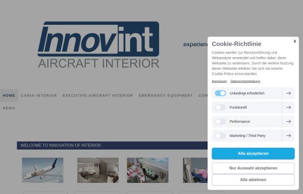 Vorschau von www.innovint.de, Innovint Aircraft Interior GmbH