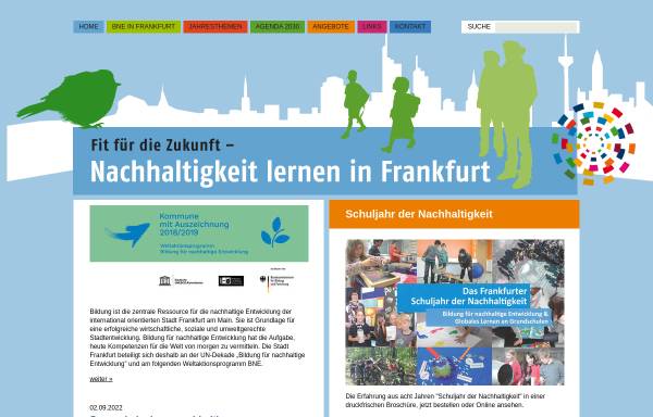 Vorschau von bne-frankfurt.de, Umweltlernen in Frankfurt e.V.
