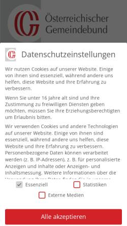 Vorschau der mobilen Webseite gemeindebund.at, Österreichischer Gemeindebund