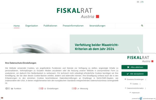 Vorschau von www.staatsschuldenausschuss.at, Österreichischer Staatsschuldenausschuss