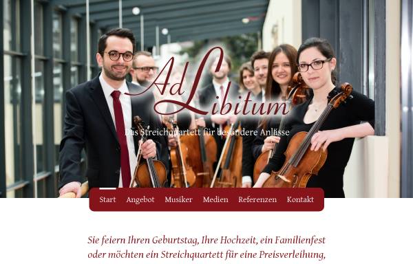 Vorschau von www.streichquartett-ad-libitum.de, Ad Libitum