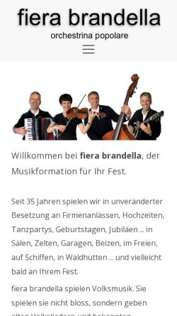 Vorschau der mobilen Webseite www.fierabrandella.ch, Fiera Brandella