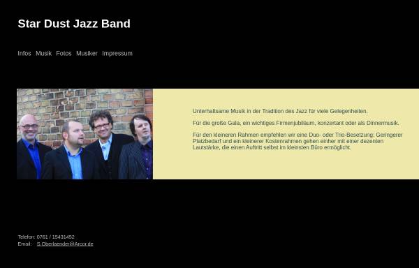 Vorschau von www.stardustjazzband.de, Star Dust Jazz Band