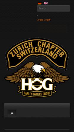 Vorschau der mobilen Webseite www.hogzh.ch, HOG Zurich Chapter