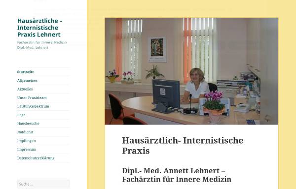 Vorschau von www.hausarztpraxis-lehnert.de, Dipl.-Med. Lehnert