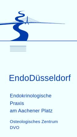 Vorschau der mobilen Webseite www.endo-duesseldorf.de, Endokrinologische Gemeinschaftspraxis am Aachener Platz GbR