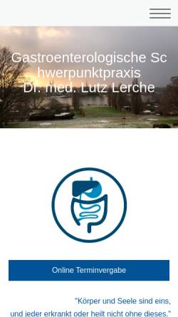 Vorschau der mobilen Webseite www.lerche-luebeck.de, Lerche, Dr. med. Lutz