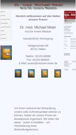 Vorschau der mobilen Webseite www.michael-meier.de, Meier, Dr. med. Michael
