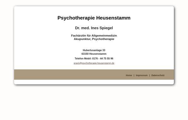 Vorschau von psychotherapie-heusenstamm.de, Spiegel, Dr. med. Michael
