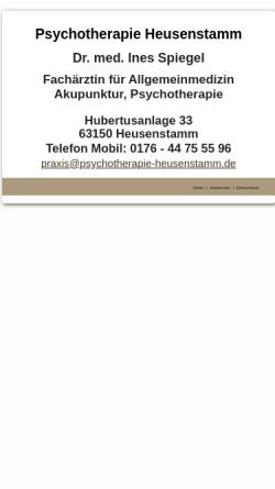 Vorschau der mobilen Webseite psychotherapie-heusenstamm.de, Spiegel, Dr. med. Michael