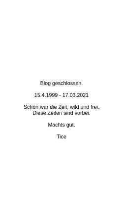Vorschau der mobilen Webseite blog.tice.de, Blog.tice.de