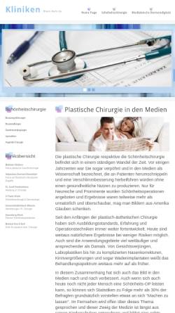 Vorschau der mobilen Webseite www.kliniken-rhein-ruhr.de, Klinik-Führer Rhein-Ruhr