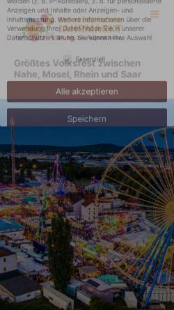Vorschau der mobilen Webseite www.nix-wie-enunner.de, Bad Kreuznacher Jahrmarkt