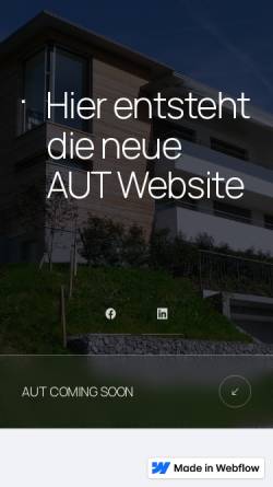 Vorschau der mobilen Webseite www.aut.ch, Atelier Urs Tischhauser, dipl. Architekt FH