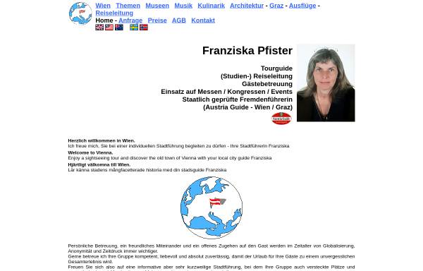 Vorschau von www.grazguide.com, Fremdenführerin Franziska Pfister