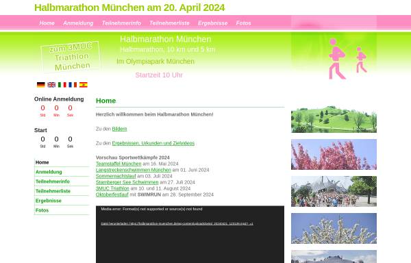 Vorschau von www.halbmarathon-muenchen.de, Halbmarathon München