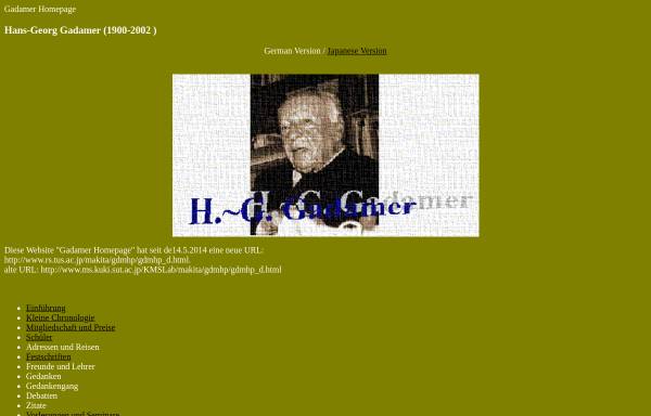 Gadamer Homepage