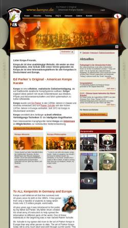 Vorschau der mobilen Webseite www.kenpo.de, Ed Parkers Kenpo Karate