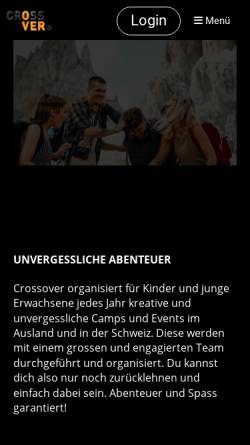 Vorschau der mobilen Webseite crossover.ch, Crossover Schweiz