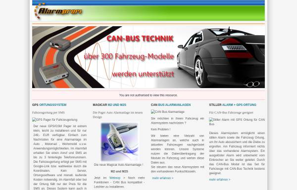 Vorschau von www.auto-alarmanlagen-shop.de, Wirth Autotechnik GbR