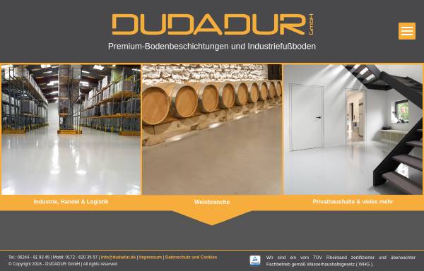 Vorschau von www.dudadur.de, HWD Nibelungen Industriefußböden Beschichtungen GmbH