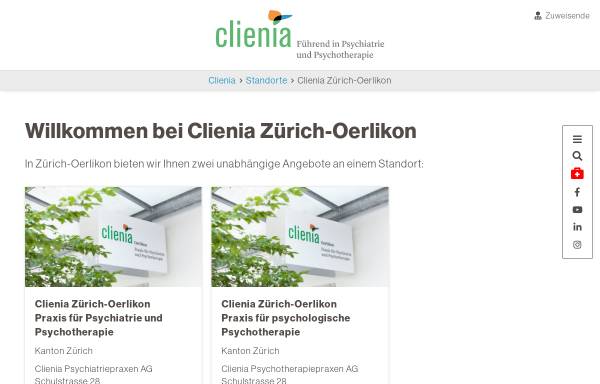 Vorschau von www.clienia.ch, Rigling AG