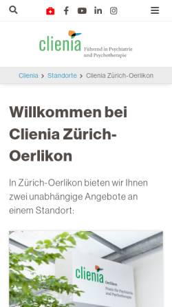 Vorschau der mobilen Webseite www.clienia.ch, Rigling AG