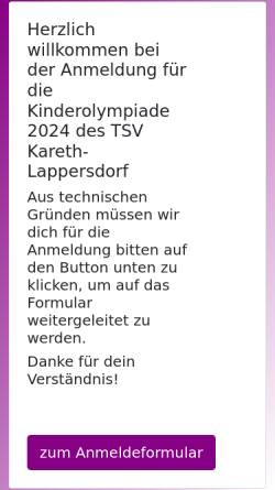 Vorschau der mobilen Webseite www.tsv-kinderolympiade.de, Kinderolympiade des TSV Kareth-Lappersdorf