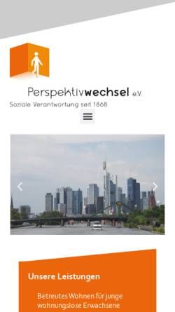 Vorschau der mobilen Webseite www.perspektivwechsel.org, Perspektivwechsel e. V.