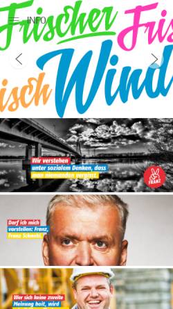 Vorschau der mobilen Webseite www.frischerwind.at, Wagner Steinperl OEG