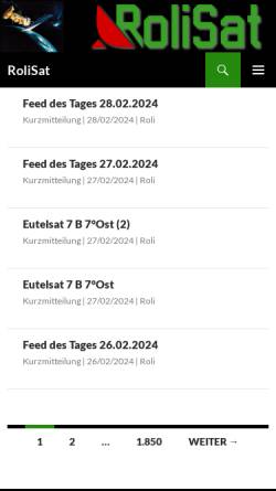 Vorschau der mobilen Webseite www.rolisat.de, Rolisat