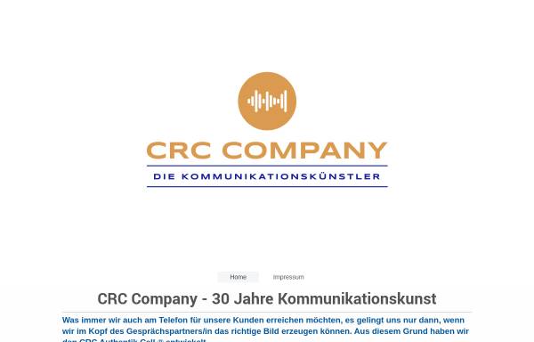 Vorschau von www.crc-company.de, CRC Office and Sales GmbH