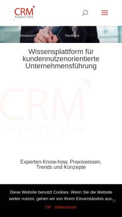 Vorschau der mobilen Webseite www.crm-expert-site.de, CRM-Expert-Site