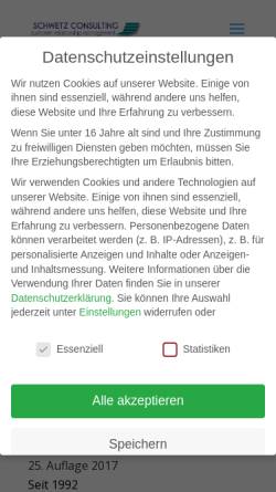 Vorschau der mobilen Webseite www.schwetz.de, Schwetz Consulting - Inh. Wolfgang Schwetz