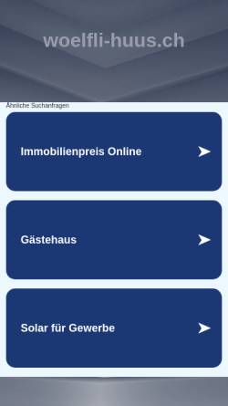 Vorschau der mobilen Webseite www.woelfli-huus.ch, Wölfli Huus