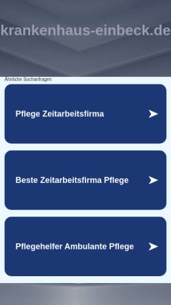 Vorschau der mobilen Webseite www.krankenhaus-einbeck.de, Sertürner Krankenhaus Einbeck