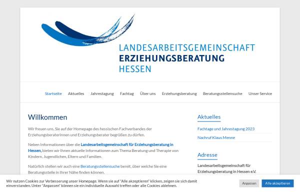 Vorschau von www.erziehungsberatung-hessen.de, Landesarbeitsgemeinschaft für Erziehungsberatung e.V.