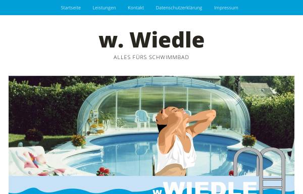 Vorschau von www.alles-fuers-schwimmbad-wiedle.de, Wilfried Wiedle