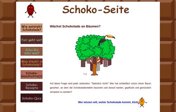 Vorschau von www.schoko-seite.de, Schoko Seite