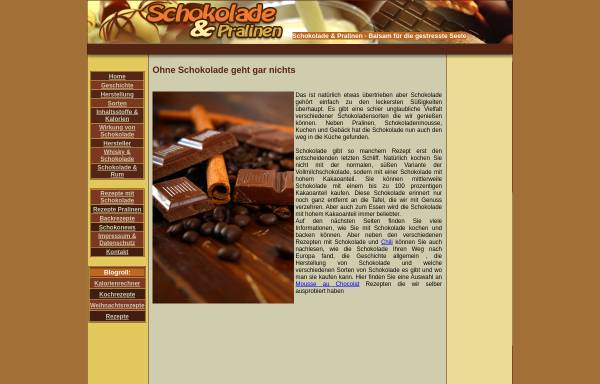 Vorschau von www.schokolade-abc.de, Schokolade ABC