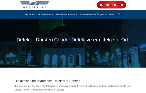 Vorschau von www.detektiv-dorsten.de, AB Detektive Condor GmbH