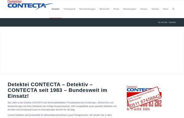 Vorschau von www.contecta.eu, Detektei Contecta Investigations, Inc.